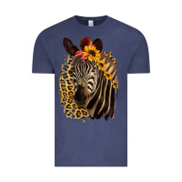 Vintage Denim Zebra With Sunflowers Vintage Tee - Bettercallsaul