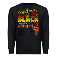 Black juneteenth black king Premium Sweatshirt - LillyAllenDesigns