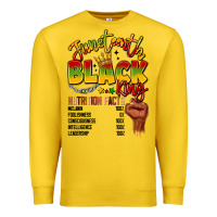 Lemon juneteenth black king Premium Sweatshirt - LillyAllenDesigns