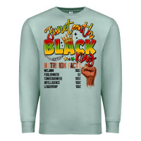 Seafoam juneteenth black king Premium Sweatshirt - LillyAllenDesigns
