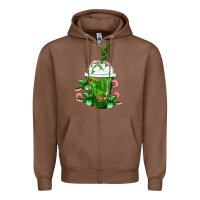 Chestnut Western Cactus Cold Frappe Zipper Hoodie - FaDigitalArtStudio