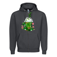Smoke Western Cactus Cold Frappe Zipper Hoodie - FaDigitalArtStudio