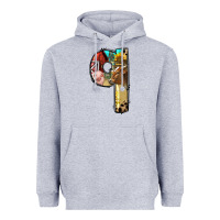 Heather Grey Farm Life Alphabet Lowercase Letters Q Heavyweight Hoodie - BundleAndBundleShop