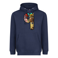 Navy Farm Life Alphabet Lowercase Letters Q Heavyweight Hoodie - BundleAndBundleShop