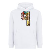 White Farm Life Alphabet Lowercase Letters Q Heavyweight Hoodie - BundleAndBundleShop