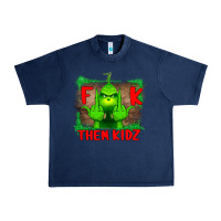 Navy Fuck Them Kids Grinch Urban Heavy Tee - Bettercallsaul