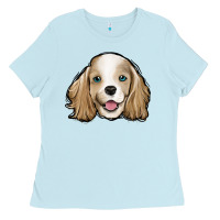 Baby Blue cocker spaniel Ladies Tee - Jasminsmagicworld