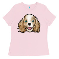 Bubblegum Pink cocker spaniel Ladies Tee - Jasminsmagicworld