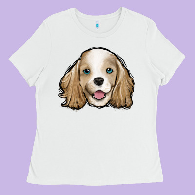 Cocker Spaniel Ladies Tee Designed By Jasminsmagicworld