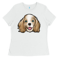 White cocker spaniel Ladies Tee - Jasminsmagicworld