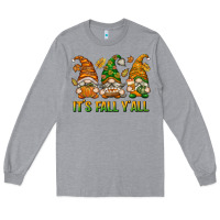 Heather Grey It's Fall Y'all Long Sleeve Tee - texasbilliewilder