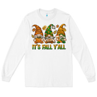 White It's Fall Y'all Long Sleeve Tee - texasbilliewilder