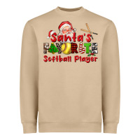 Mushroom santas favorite softball player Heavyweight Sweatshirt - CowGirlArtShop