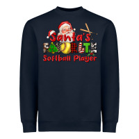 Navy santas favorite softball player Heavyweight Sweatshirt - CowGirlArtShop