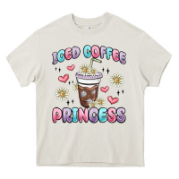 Cream iced coffee princess Heavy Core Tee - MaliasSmallBusiness