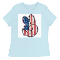 Baby Blue small business filigran Ladies Tee - MaliasSmallBusiness