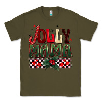 Army Green Christmas jolly mama Classic Tee - BarkalooDesign