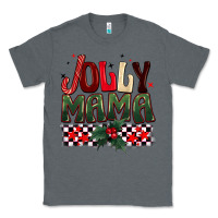 Charcoal Heather Christmas jolly mama Classic Tee - BarkalooDesign