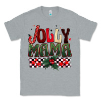 Heather Grey Christmas jolly mama Classic Tee - BarkalooDesign