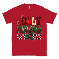 Red Christmas jolly mama Classic Tee - BarkalooDesign