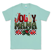 Seafoam Christmas jolly mama Classic Tee - BarkalooDesign