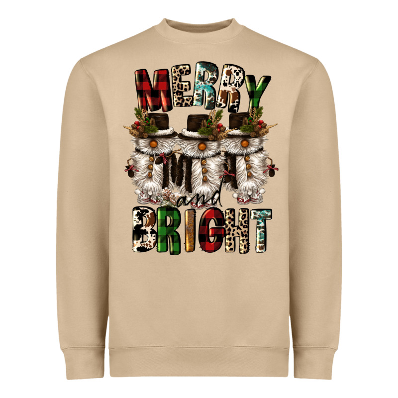Merry And Bright Heavyweight Sweatshirt by CowGirlArtShop | Teevron