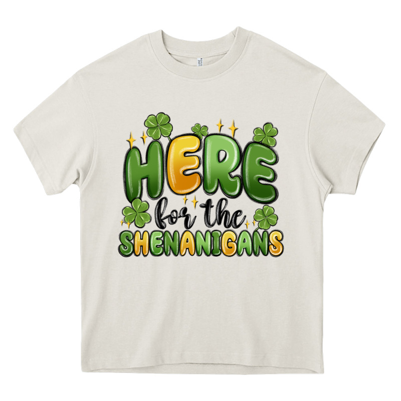 Here For The Shenanigans Heavy Core Tee by MaliasSmallBusiness | Teevron
