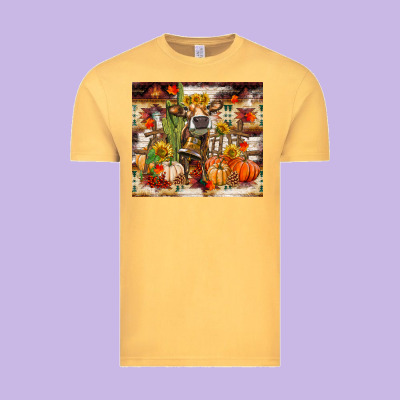 Fall Heifer Cow Vintage Tee Designed By Ranaportraitstore