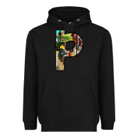 Black farm life alphabet lowercase letters p Heavyweight Hoodie - BundleAndBundleShop