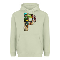 Matcha farm life alphabet lowercase letters p Heavyweight Hoodie - BundleAndBundleShop