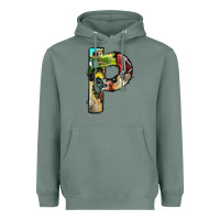 Sage farm life alphabet lowercase letters p Heavyweight Hoodie - BundleAndBundleShop