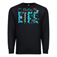 Black Doctor Life Premium Sweatshirt - CowhideDigitalArt