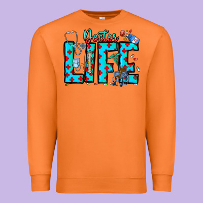Doctor Life Premium Sweatshirt Designed By Cowhidedigitalart