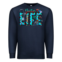 Navy Doctor Life Premium Sweatshirt - CowhideDigitalArt