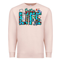 Pale Pink Doctor Life Premium Sweatshirt - CowhideDigitalArt