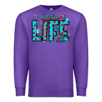 Purple Doctor Life Premium Sweatshirt - CowhideDigitalArt