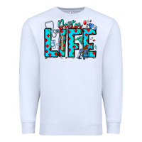 White Doctor Life Premium Sweatshirt - CowhideDigitalArt