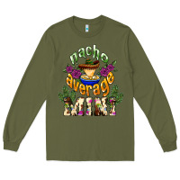 Army Green Nacho average Mini Long Sleeve Tee - NancyCooperArtShop