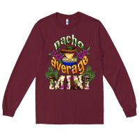 Burgundy Nacho average Mini Long Sleeve Tee - NancyCooperArtShop