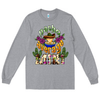 Heather Grey Nacho average Mini Long Sleeve Tee - NancyCooperArtShop