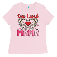 Bubblegum Pink one loved mama Ladies Tee - MaliasSmallBusiness