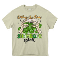 Mossy rolling up some shamrock spirit Heavy Core Tee - MaliasSmallBusiness