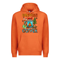 Carrot Campfires And Coffee Camping Coffee Premium Hoodie - FaDigitalArtStudio