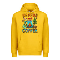 Lemon Campfires And Coffee Camping Coffee Premium Hoodie - FaDigitalArtStudio