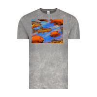Cloud Rock California Golden Trout Garibaldi Fish Background Vintage Tee - Bettercallsaul