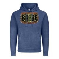 Vintage Denim Camouflage Patterned Babe Tried Vintage Hoodie - Bettercallsaul