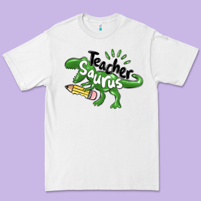 Teacher Saurus Premium Tee Designed By Maliassmallbusiness