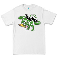 White teacher saurus Premium Tee - MaliasSmallBusiness