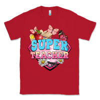 Red super teacher Classic Tee - BarkalooDesign