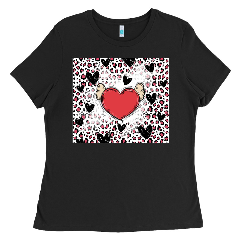 Valentine's Day Hearts Ladies Tee by MaliasSmallBusiness | Teevron